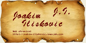 Joakim Ilišković vizit kartica